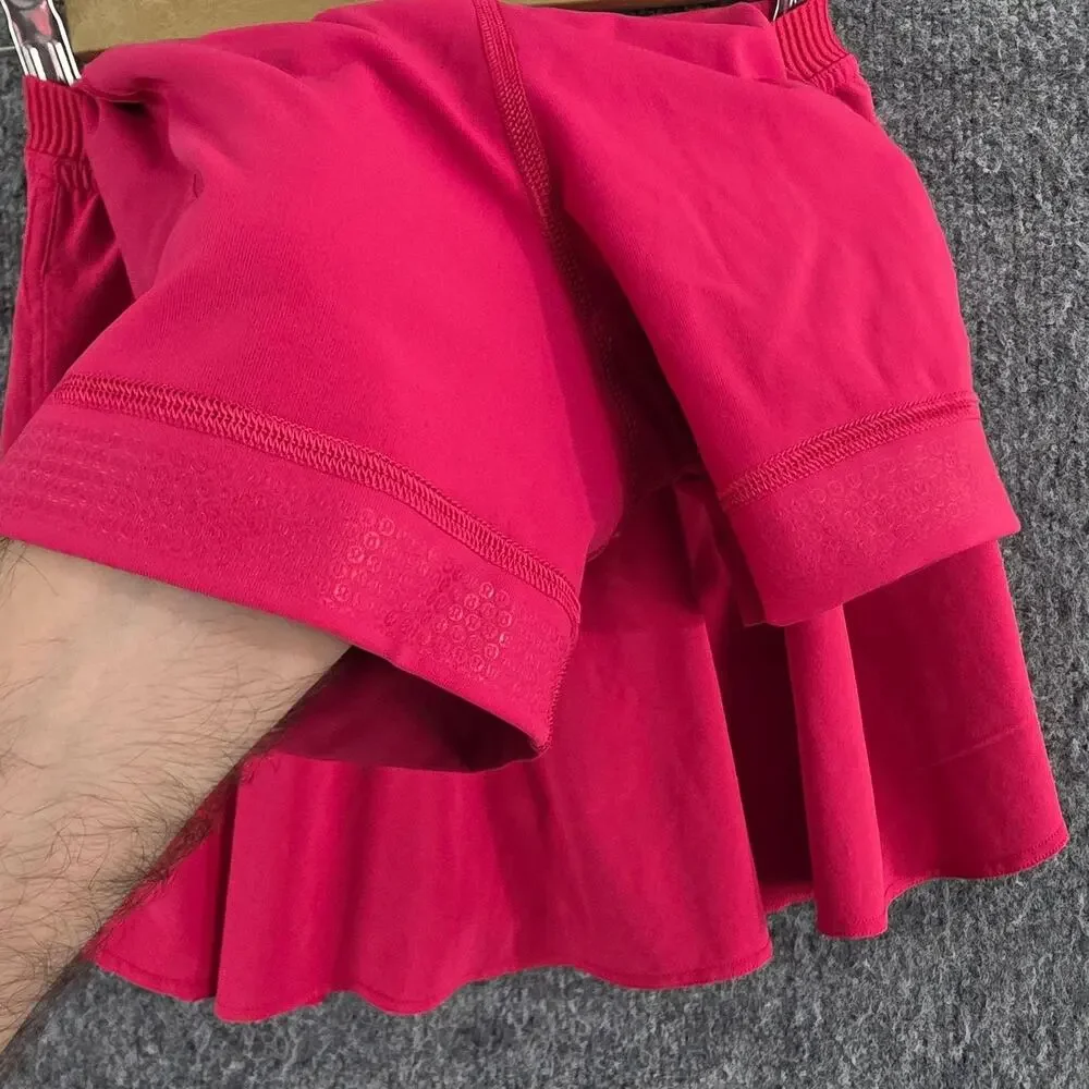 Lululemon Skirt Womens 0 Narrow Waistband Tennis Skort Pink Athletic Gym Golf